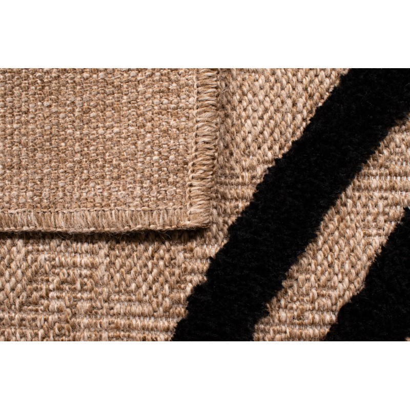 Tapis PIA noir motif géométrique 160x230 cm