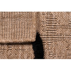 Tapis PIA noir motif linéaire 160x230 cm