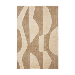 Tapis PIA blanc motif abstrait 120x160 cm