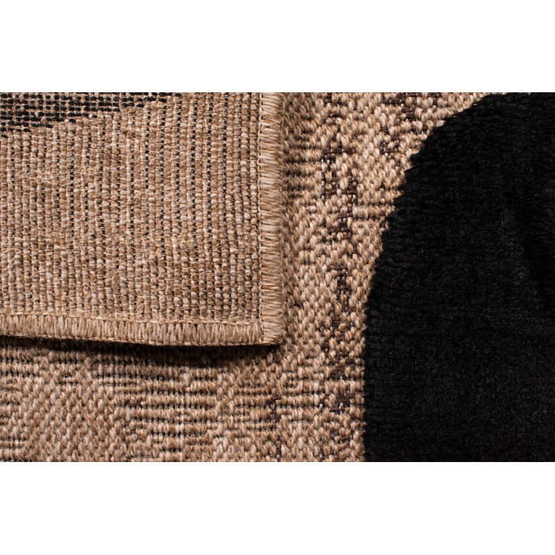 Tapis PIA noir motif abstrait 200x290 cm