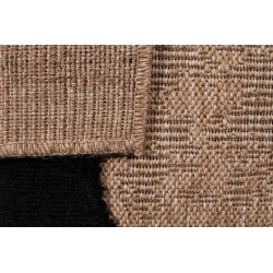 Tapis PIA noir motif contemporain 160x230 cm