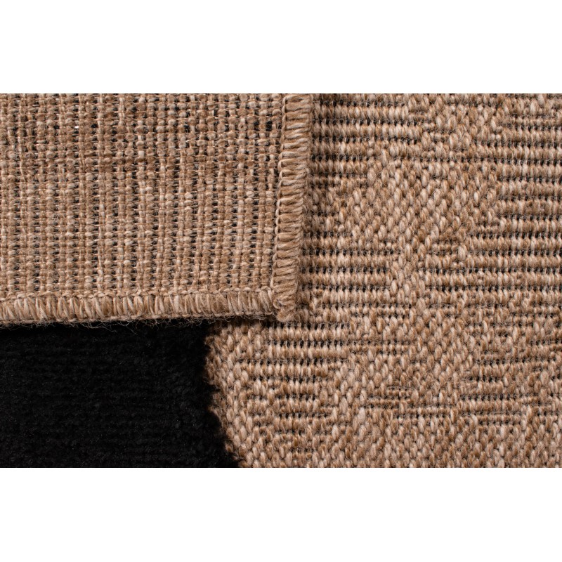 Tapis PIA noir motif contemporain 160x230 cm