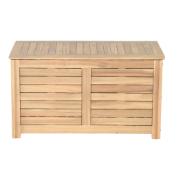 Coffre de jardin TERA en bois d'acacia blanchi 100% FSC 90x45x50 cm