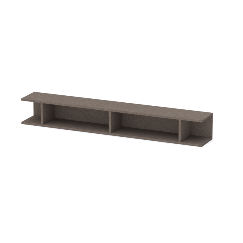 Etagère murale MARINA finition bronze 138cm