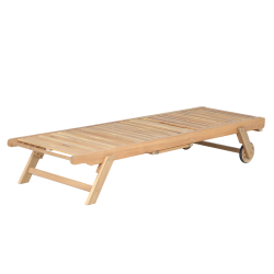 Bain de soleil MOLA en bois d'acacia blanchi FSC