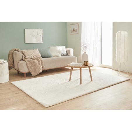 Tapis shaggy LUCE blanc 80x150cm