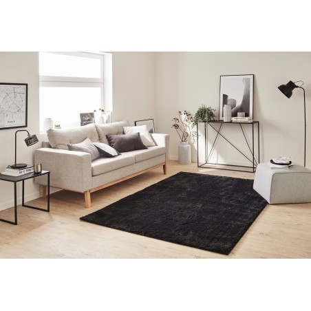 Tapis shaggy LUCE noir 160x230cm