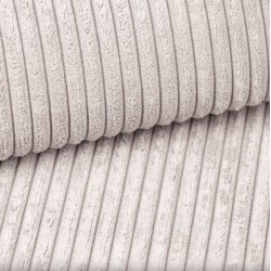 Canapé d'angle TEO convertible velours côtelé beige 4 places