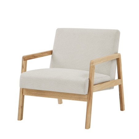 Fauteuil BONIFACIO en tissu beige