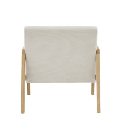 Fauteuil BONIFACIO en tissu beige