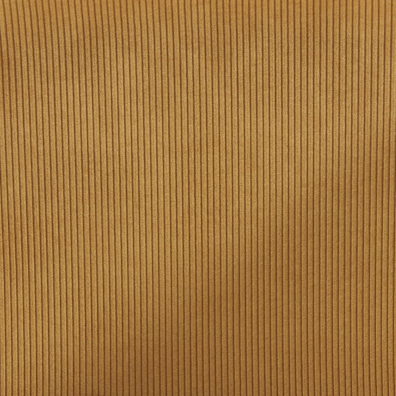 Fauteuil BARNABE en velours côtelé ocre