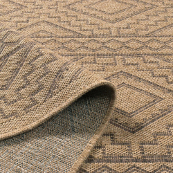 Tapis CAPRI marron aspect jute 50x80 cm