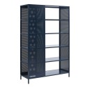 Bibliothèque PANTONE métal bleu nuit 117x180cm