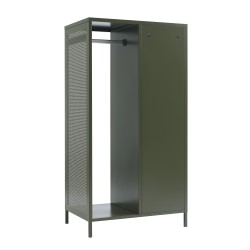 Vestiaire PANTONE métal vert olive avec penderie h145cm