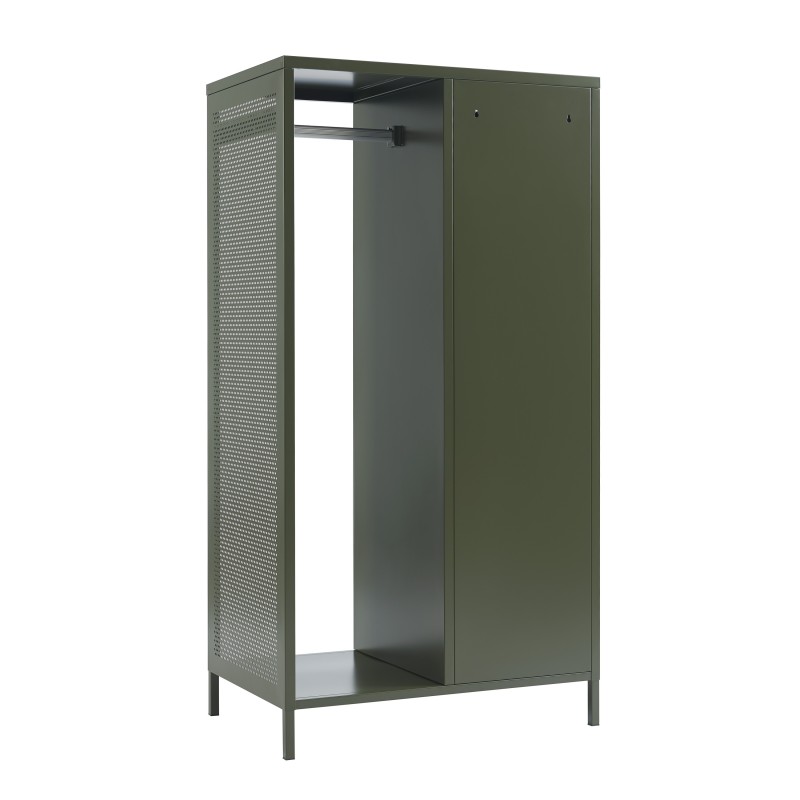 Vestiaire PANTONE métal vert olive avec penderie h145cm