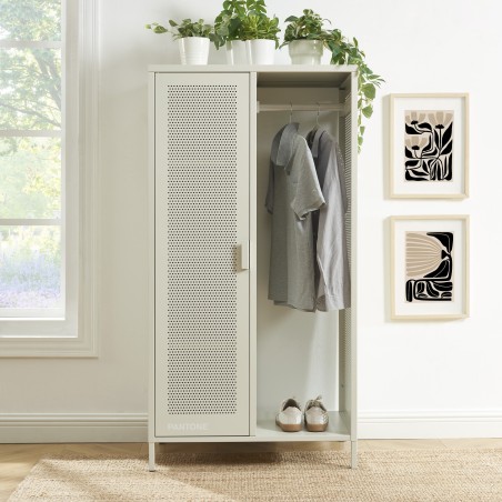 Vestiaire PANTONE métal beige sable avec penderie h145cm