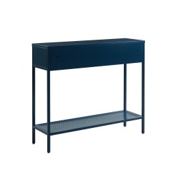 Console PANTONE métal bleu nuit 100cm