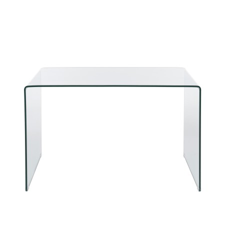 Bureau GINZA verre trempé transparent 120cm