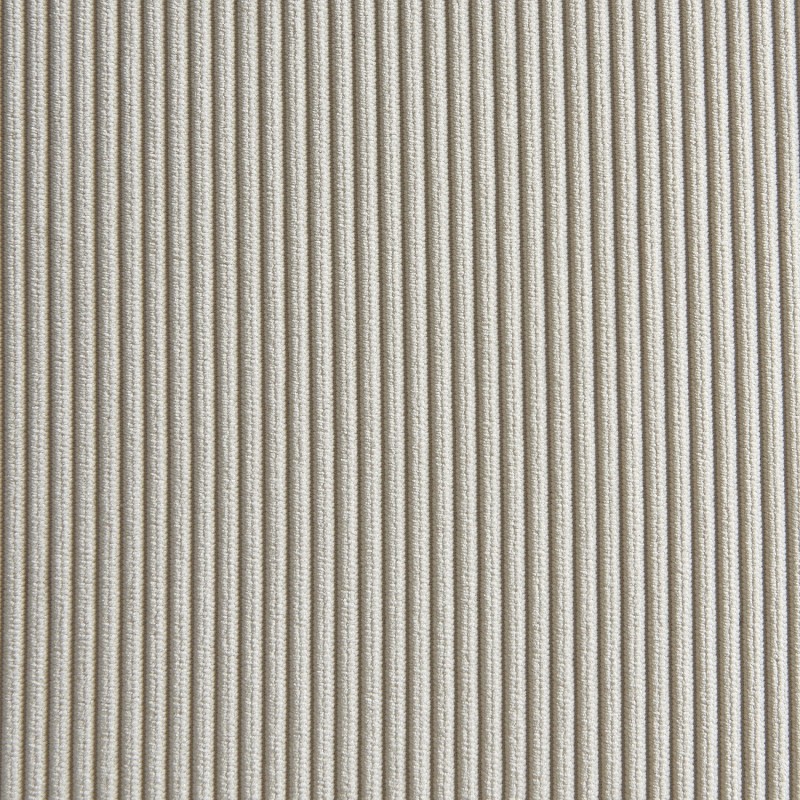 Lot de 2 chaises GINA velours côtelé écru pieds métal noir