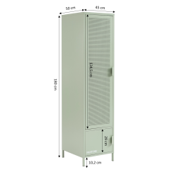 Vestiaire PANTONE métal vert amande h180cm