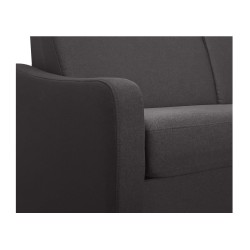 HORACE canapé convertible 3 places gris ardoise matelas Dunlopillo 140cm