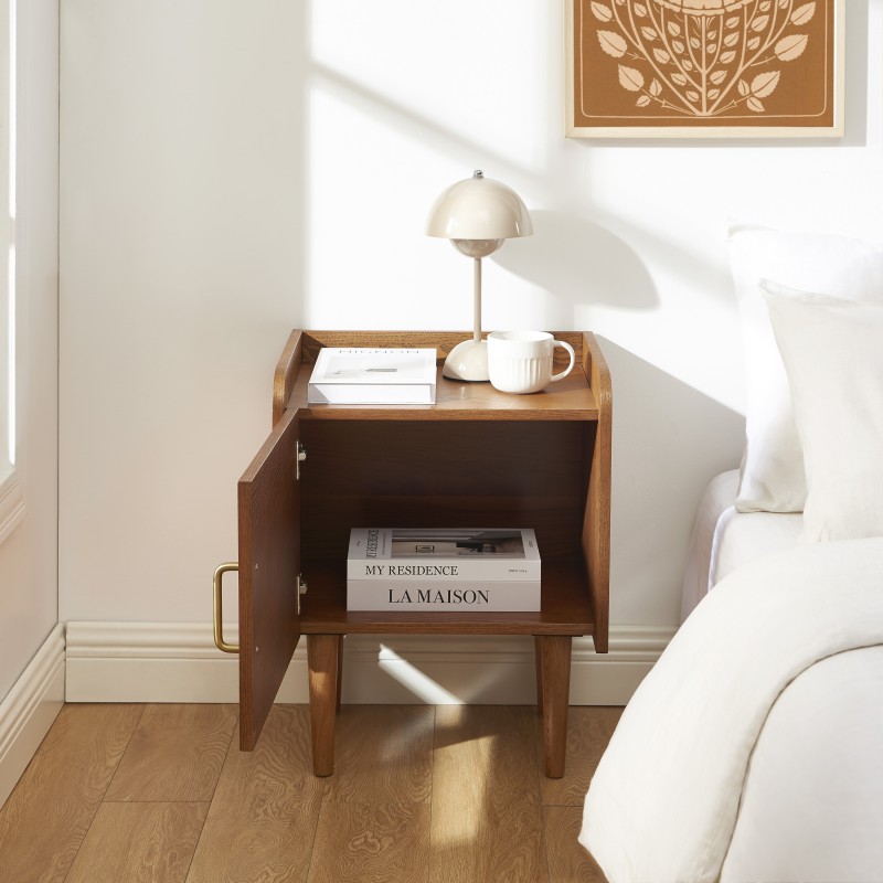 Table de chevet TWIGGY placage frêne 45 cm