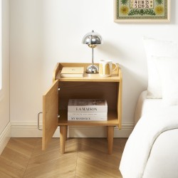 Table de chevet TWIGGY placage chêne 45 cm
