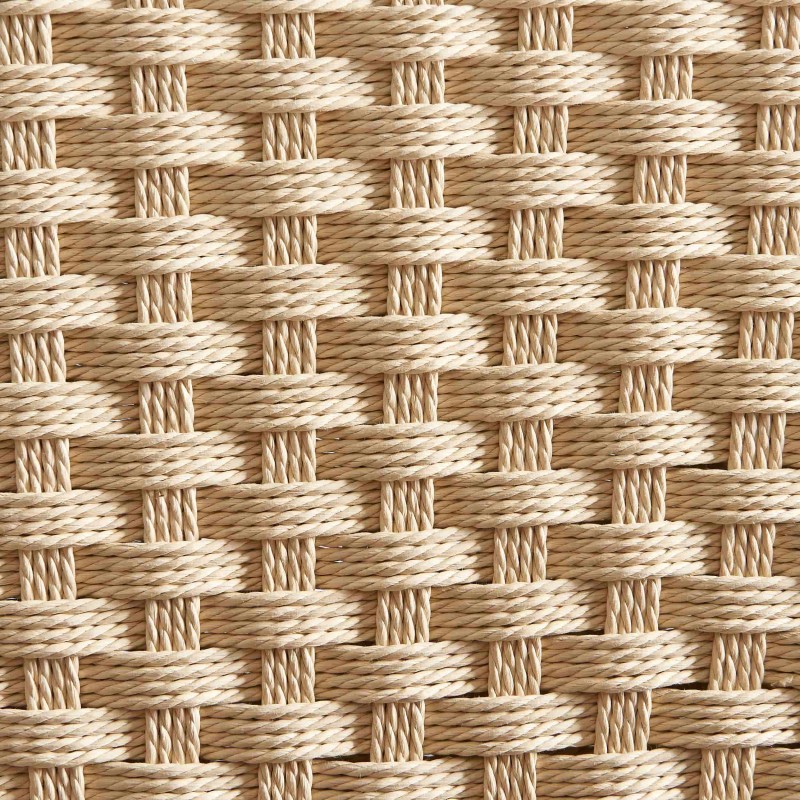 Lot de 2 chaises GIGI chêne massif couleur noyer et corde