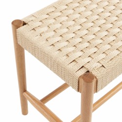 Banc MOTTO chêne massif et corde 120cm