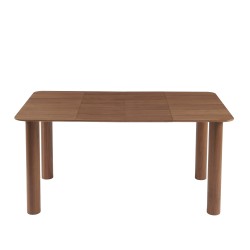 Table à manger PILAR placage noyer extensible 90-160cm