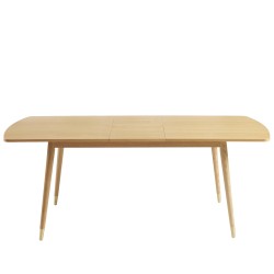 Table extensible LEON effet chêne 160-200cm