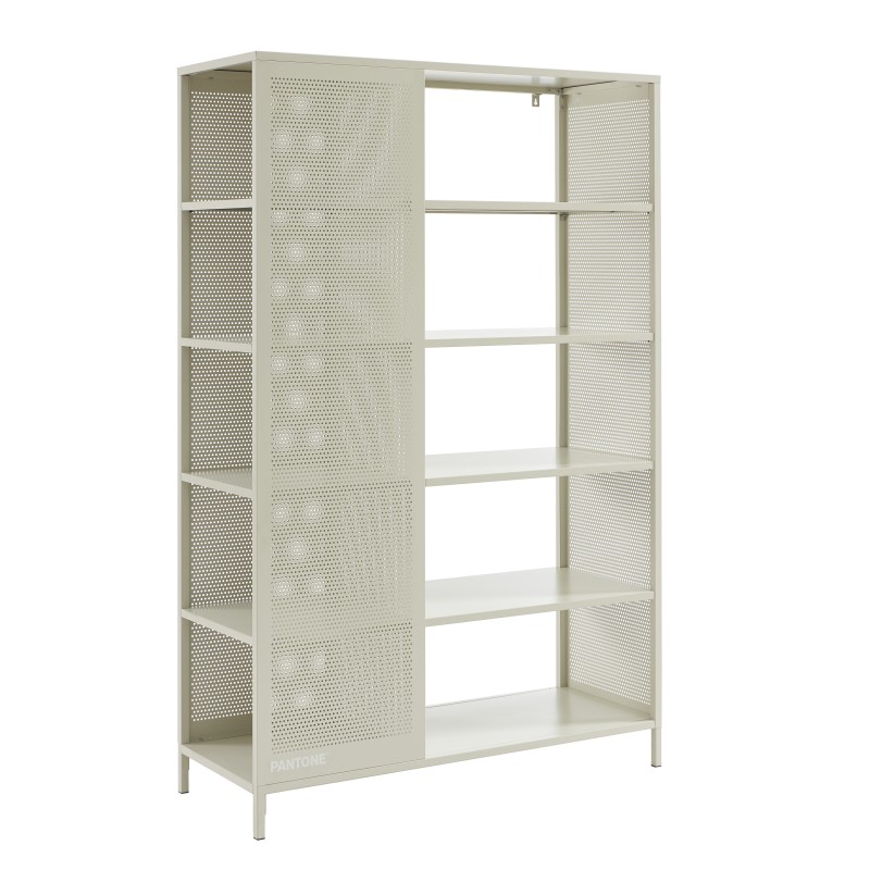 Bibliothèque PANTONE métal beige sable h180cm