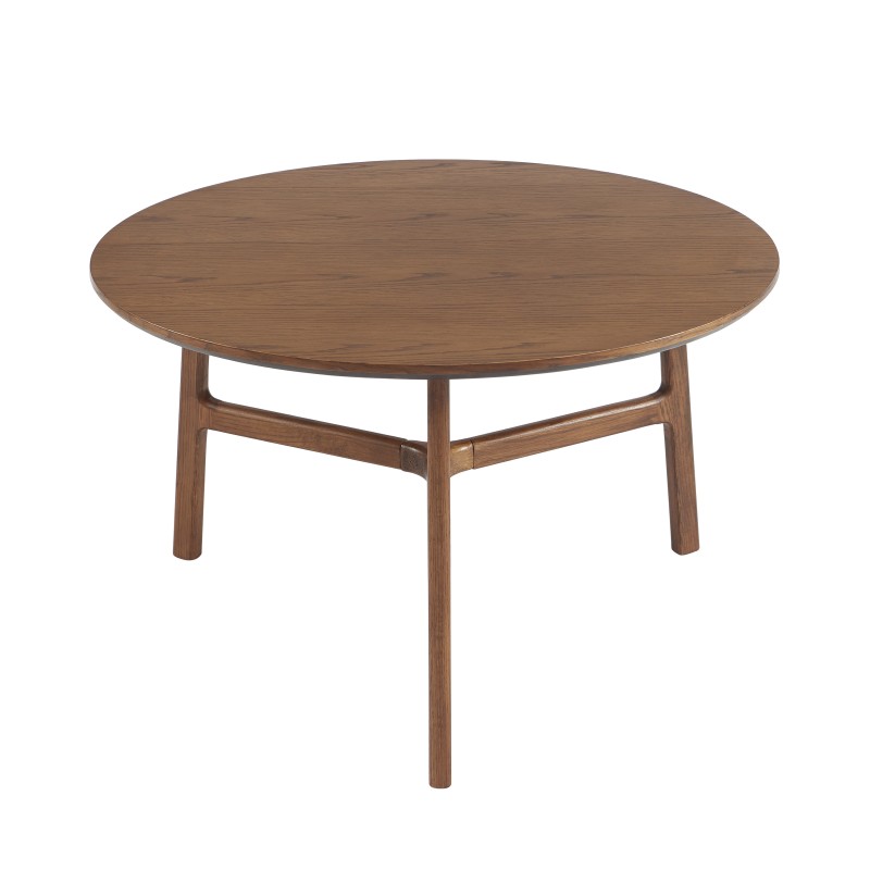 Tables gigognes DOLLY en placage frêne couleur noyer 