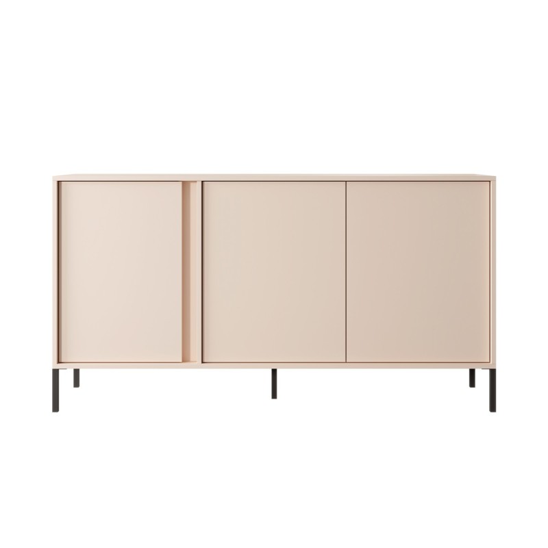 Buffet HULDA beige 3 portes 153cm
