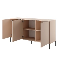 Buffet HULDA beige 3 portes 153cm