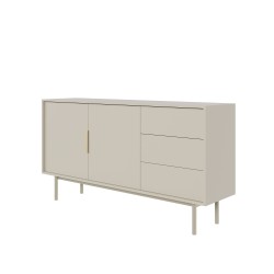 Buffet JONA coloris cachemire 2 portes 3 tiroirs 154cm