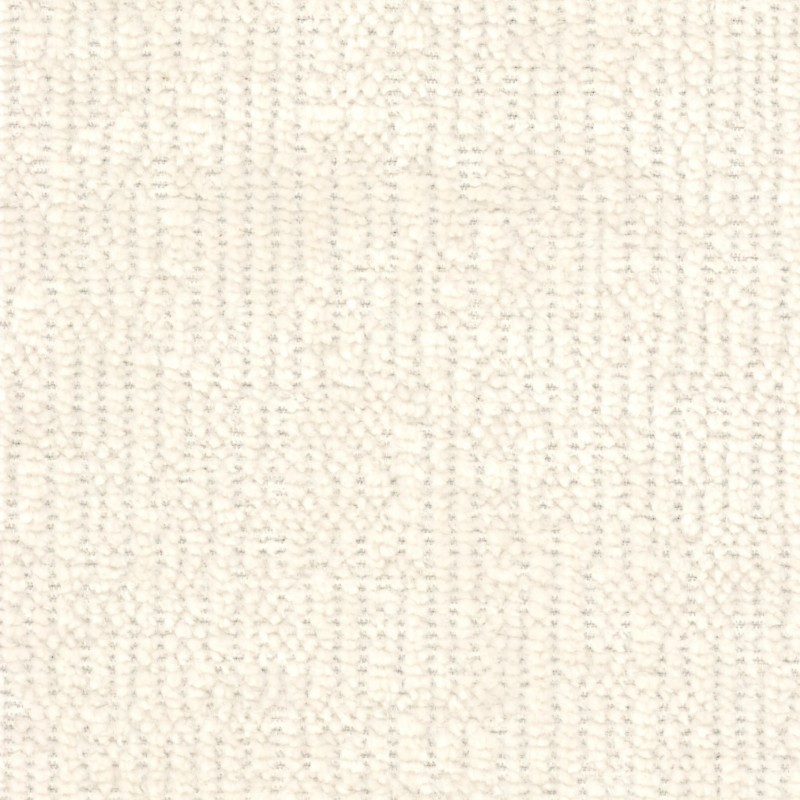 Pouf CARLOTTA tissu chenille écru