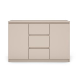 Buffet SNORRI cachemire 2 portes 3 tiroirs 120cm