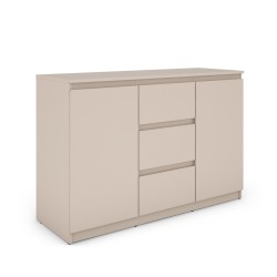 Buffet SNORRI cachemire 2 portes 3 tiroirs 120cm