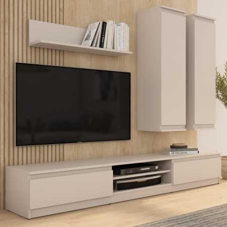 Meuble TV SNORRI cachemire 2 portes 175cm