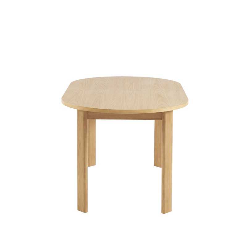 Table à manger extensible ZELIE placage chêne 160 à 200cm