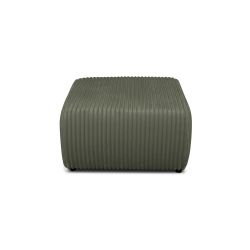 Pouf GLORIA velours côtelé vert sauge