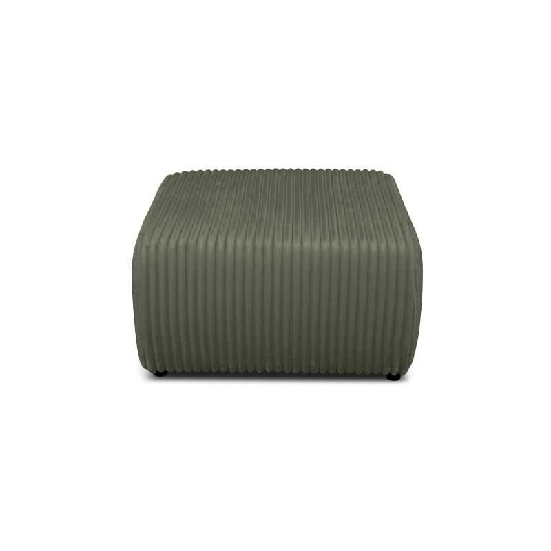 Pouf GLORIA velours côtelé vert sauge