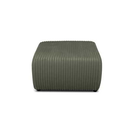 Pouf GLORIA velours côtelé vert sauge