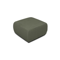 Pouf GLORIA velours côtelé vert sauge