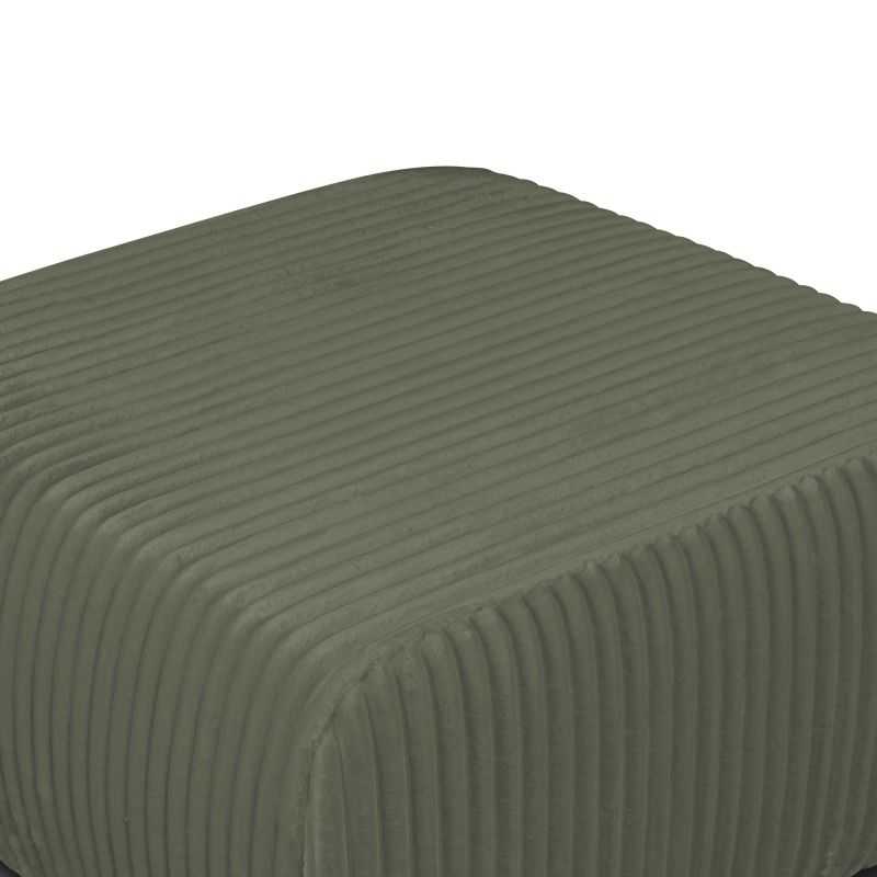 Pouf GLORIA velours côtelé vert sauge