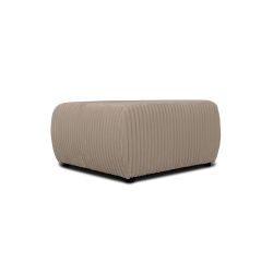 Pouf GLORIA velours côtelé taupe