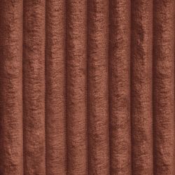 Pouf GLORIA velours côtelé terracotta