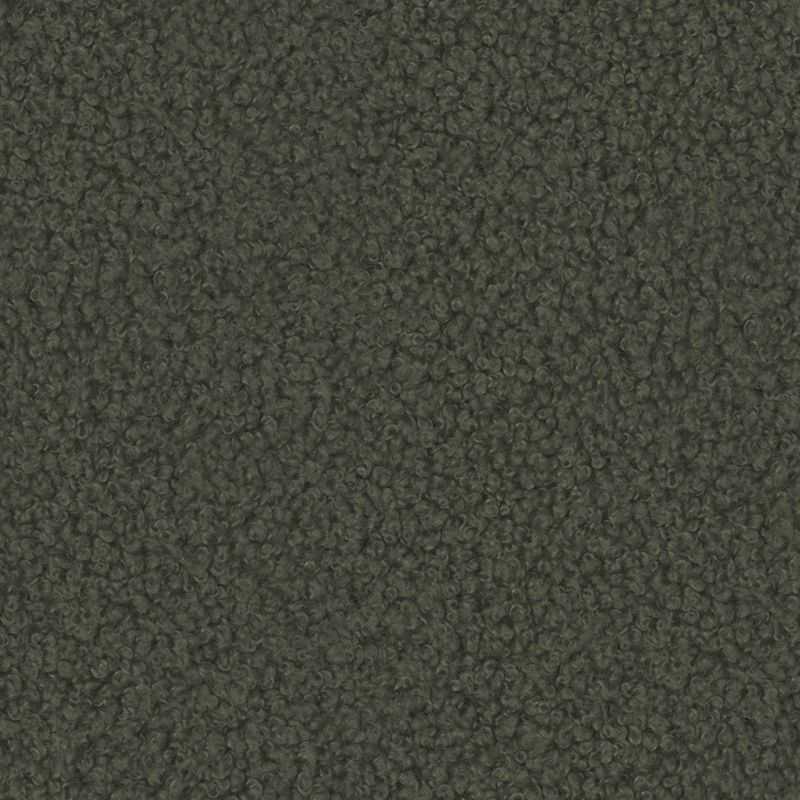 Canapé droit convertible TASCA 3 places tissu bouclette vert kaki