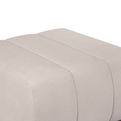 Pouf BELEM tissu chenille grège